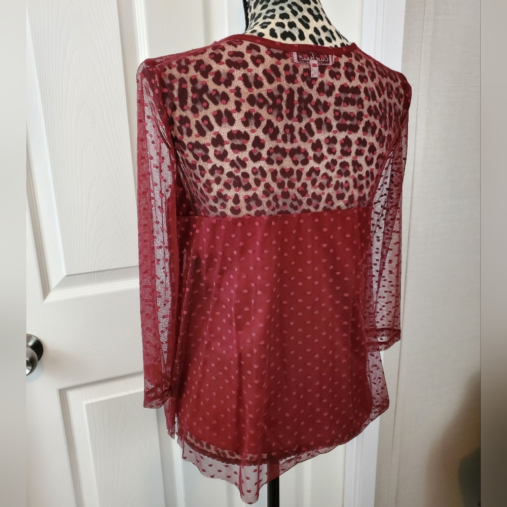 Crave Fame Embroidered Semi-Sheer Top - Picture 7 of 11